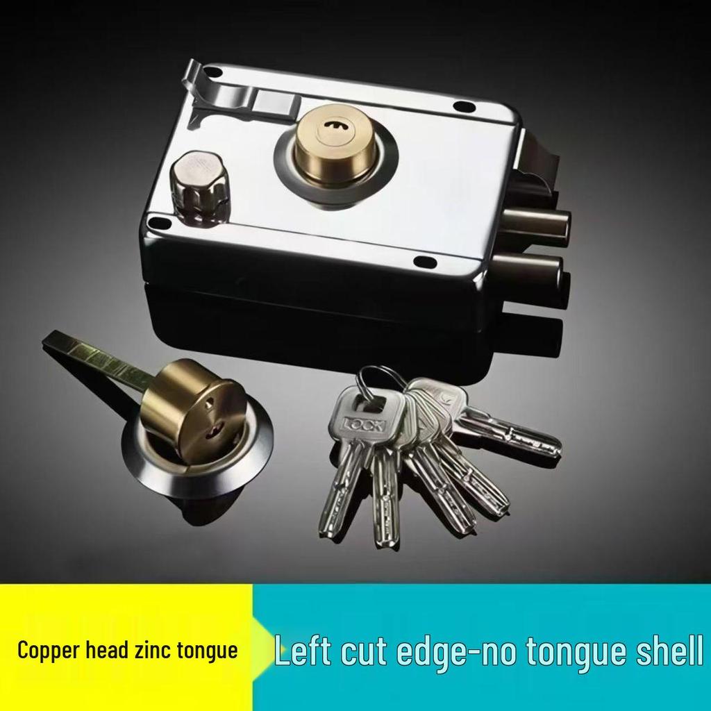Universal Stainless Steel Anti-theft Door Lock for Bedroom, Dormitory, or Main Door