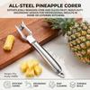 Stainless Steel Pineapple Corer Cutter Heavy Duty Two In One Fruit Tool For Home And Commercial Use