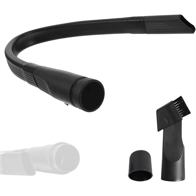 

A65T-Universal 25 Long Flexible Crevice Tool With Removable Brush Head For All 1-1/4 In Or 1-3/8 In Vacuum Attachments чёрный