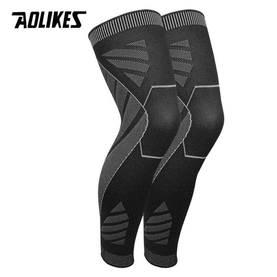 Aolikes Long Leg Compression Sleeves Knee Support for Basketball Football Pain Relief Full Leg Sleeve Brace