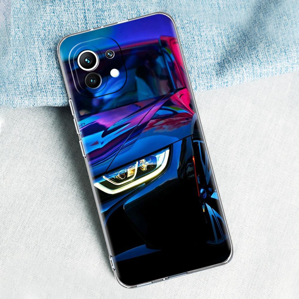 Blue Red JDM Sport Car For Poco X5 X3 NFC F5 F4 F3 M3 Phone Case For Xiaomi 12T 12 13 Lite 11 Ultra Mi 10T 5G 11X Pro 11T Cover