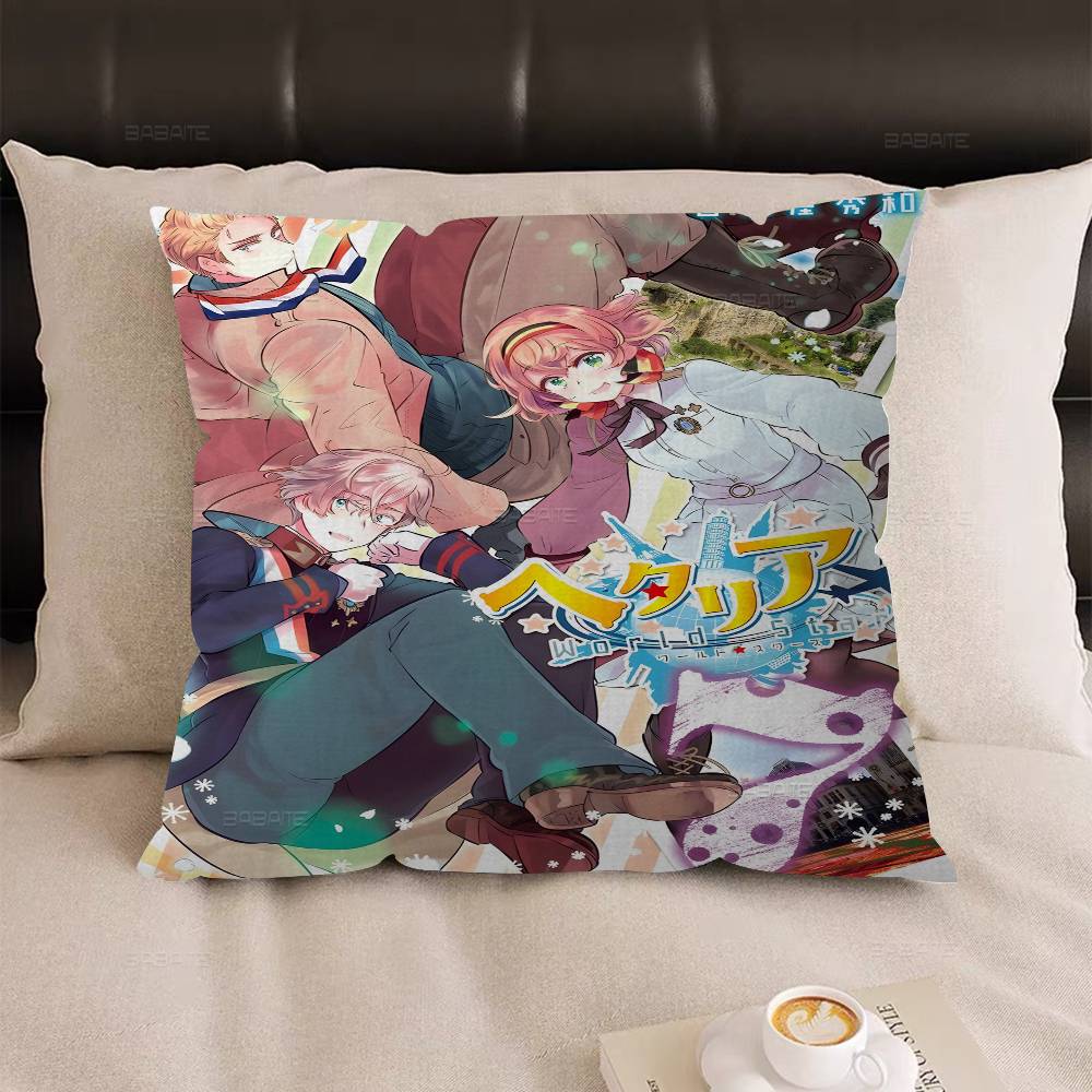 Anime Cartoon Hetalia Axis Maple Design Cushion Cover Happy Autumn Harvest decor Holiday Decorati Pillow Cover