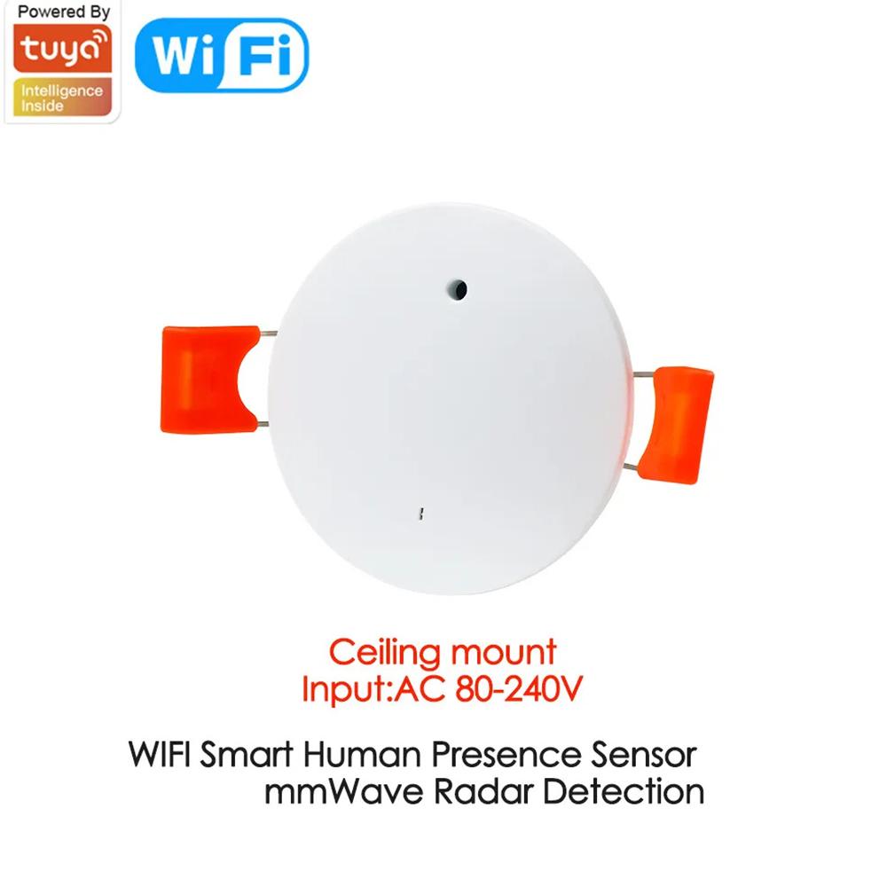 Smart Life Zigbee Human Presence Detector 5.8G/24G Tuya Wifi MmWave Radar Pir Montion Sensor With Luminance Detection