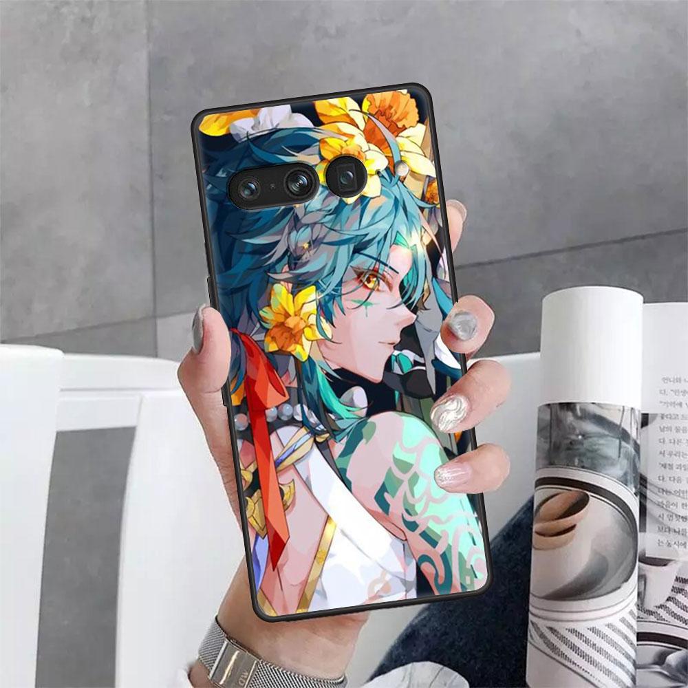 Coque for Google Pixel 7 6 Pro 5 4 3 3a XL 5a 4a 5G Soft for Pixel 6Pro 4XL 3XL 3aXL Back Cover Genshin Impact