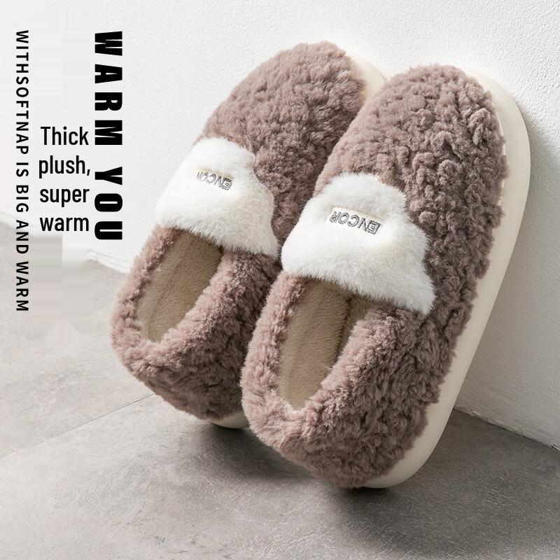 

Men s Warm Indoor Plush Slippers M