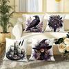 Halloween Themed Pillowcases: Raven, Witch, Candles & Mystic Designs Sofa Cushion Cover Holiday Party Decoration Gift