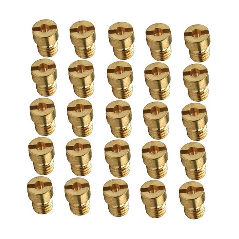 25Pcs Carburetor Main Jets #55-#115 M5 For Dellorto SHA SHB Carburetors 5mm Main Jets Set Carburetor Injector Nozzle Replacement