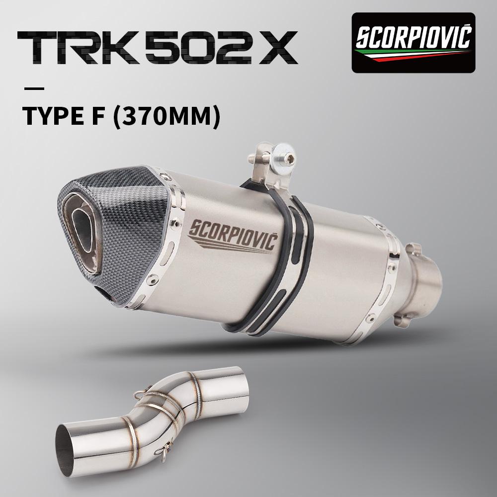 Exhaust System Suitable for Benelli TRK502X 502X and Series Motorcycles, Full System Mid-section Pipe from 2019-2020-202