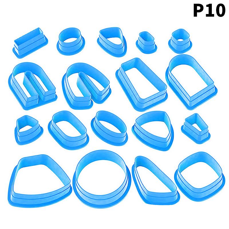 1Set Polymer Clay Earring Cutter Multiple Shapes Clay Cutter Geometric Shape Clay Pendant Polymer Clay Tool Cookie Cutter