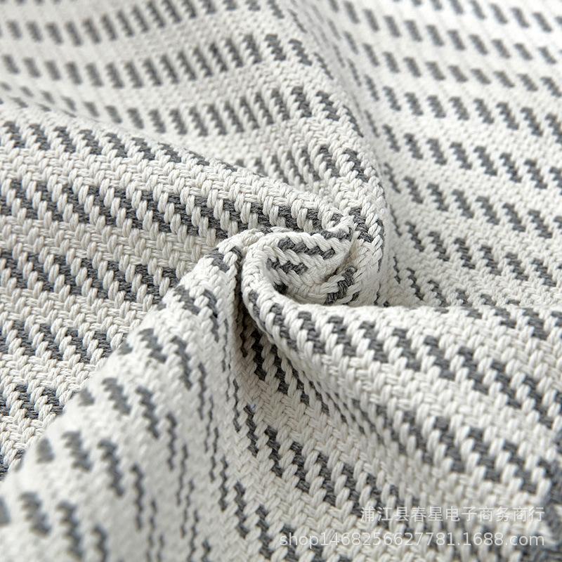 Factory Straight Hair, Four-Season Fabric Sofa Seat Cushion, Cotton Thread Woven Nordic Simple Combination Cover, Towel Pad Custom