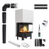 Fireplace Insert KRATKI REGNOR 8 kW Ø200 BLACK Closing Accessories Luft