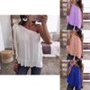 Stylish Womens Casual One Off Shoulder Shirt Blouse In Comfortable Plus Size Design