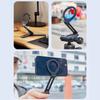 Travel Phone Holder Tripod Magnetic Phone Mount Portable Aluminum Clip  for Handfree Viewing Live Streaming