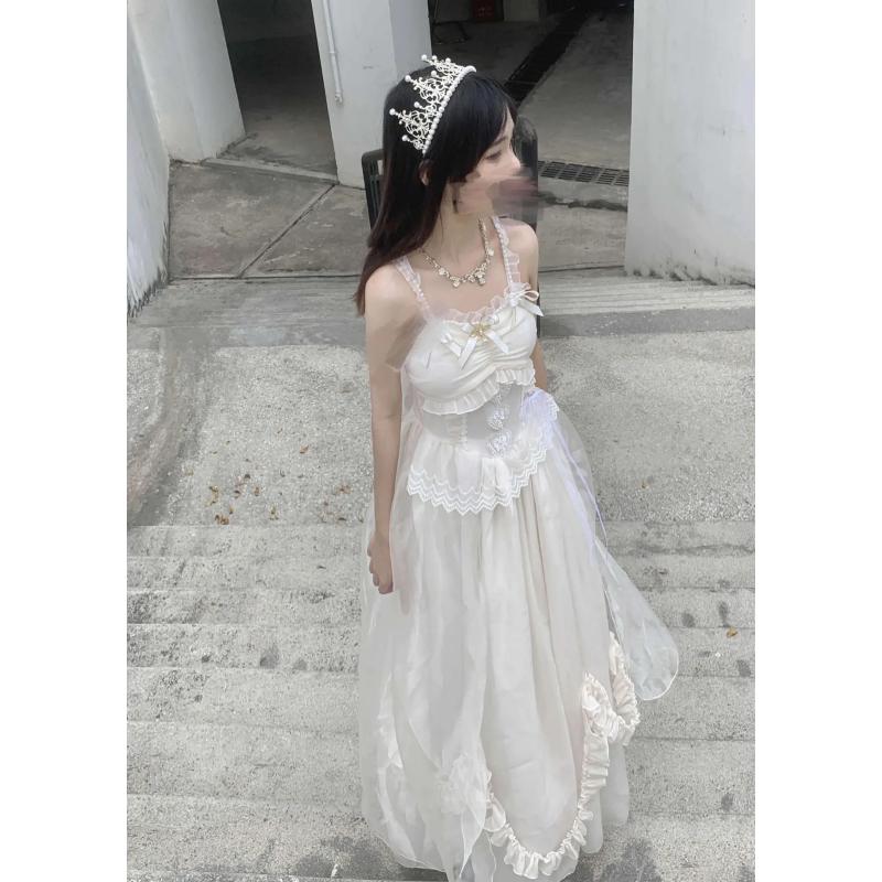 Květinová sukně Lolita Princezna Velká sukně JSK Podvazkové šaty Svatební šaty