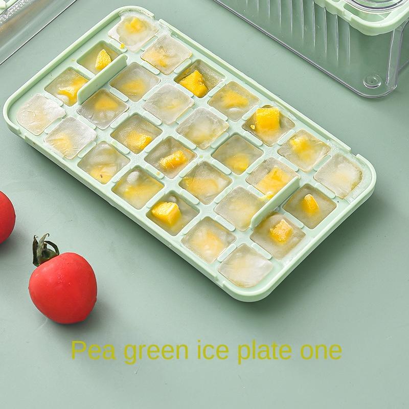 

Ice Cube Tray Maker with Lid and Ice Tray 56 Cavity Easy Ice Button Multipurpose Ice Maker for Whiskey Cocktail Drinks Coffee