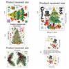 Removable Xmas Toilet Stickers Xmas Tree Waterproof Christmas Tree Sticker Self-adhesive Snowman Snowman Decoration Mural