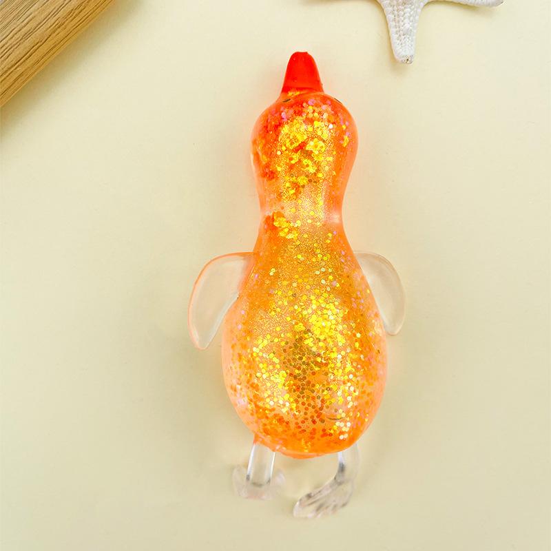 Capybara Turtle Glitter Decompression Toy Soft Cute Animal Stress Relief Slow Rebound Squeeze Toy For Adults And Children Gifts