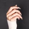 Full Diamond Color Moissanite Ring for Women Classic Design 925 Sterling Silver Wedding Engagement Rings for Fine Jewelry