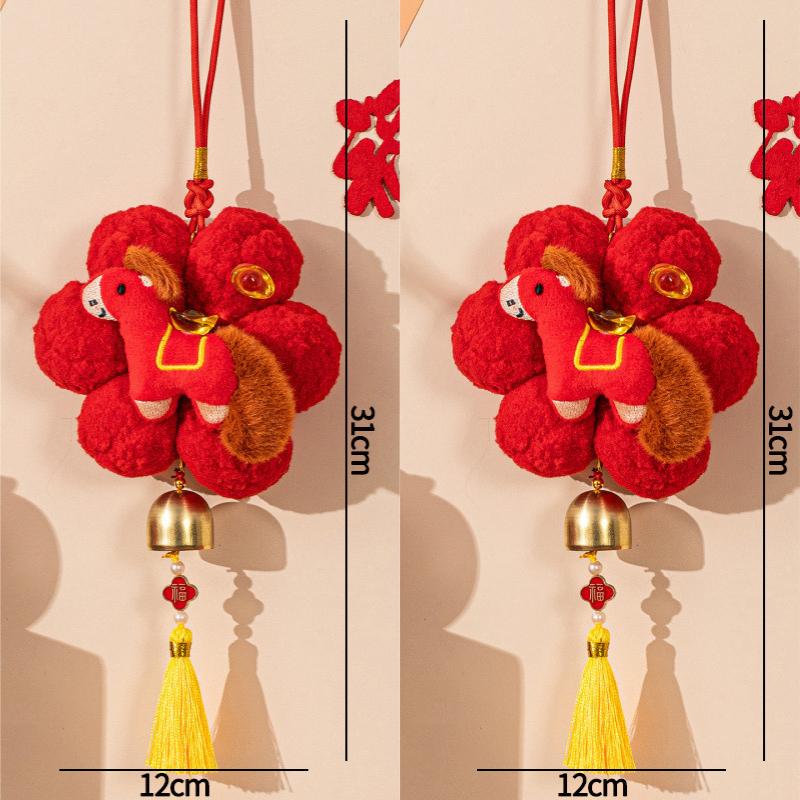 Chinese New Year Decorations 2026 Lunar New Year Decoration Spring Festival Hanging Accessories Year of The Horse Door Ornament
