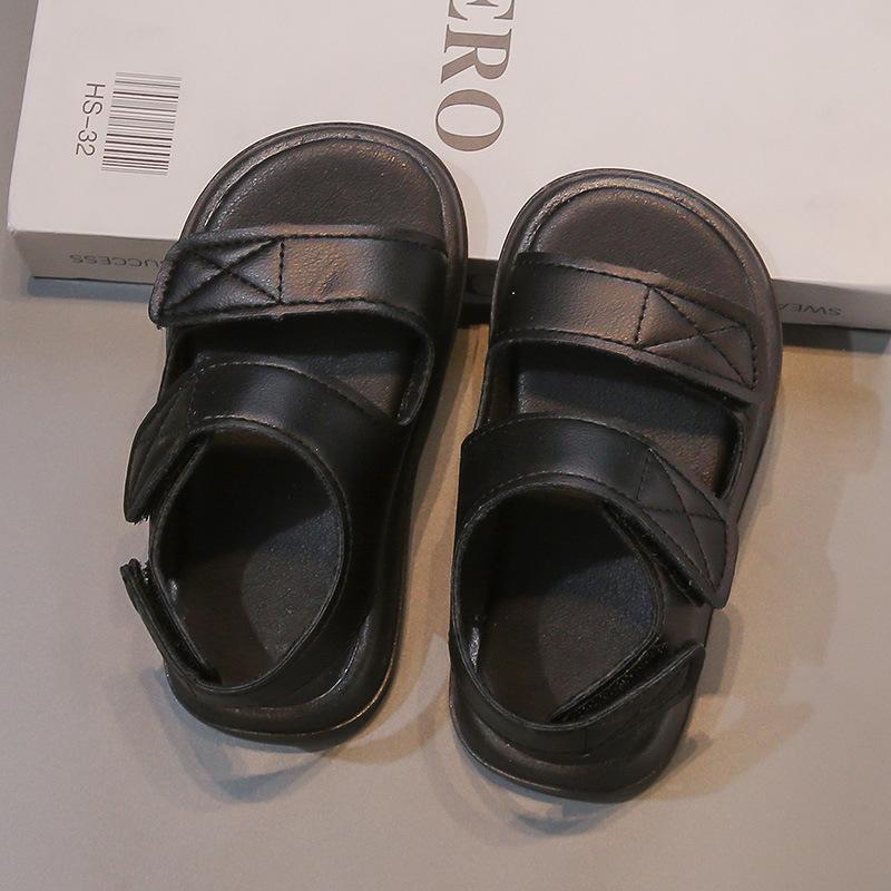2025 Summer New Girls' Sandals Fashion Versatile Kids Flat Shoes Soft Soled Boys' Casual Sandals Anti Slip Girls Beach Shoes