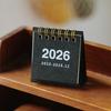 2 Stück Mini-Tischkalender Okt. 2025-Dezember. 2026 14 Monatsplaner Desktop Klein Stehend Umblätterkalender mit Doppelbindung für Home Office