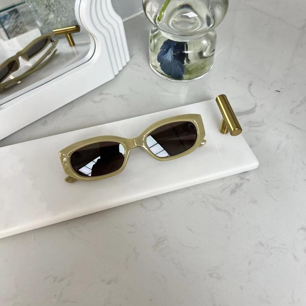Candy Color Women Sunglasseses Rectangular Shape UV Shielding Cool Sun Eyeglasses Party Travel Use Women's Sunglass