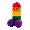 Cute Tabletop Ornament Handmade Crochet Ornament, Funny Positive Desk Buddy, Buddy Figurine, Emotional Support Keepsake Gift for Friends