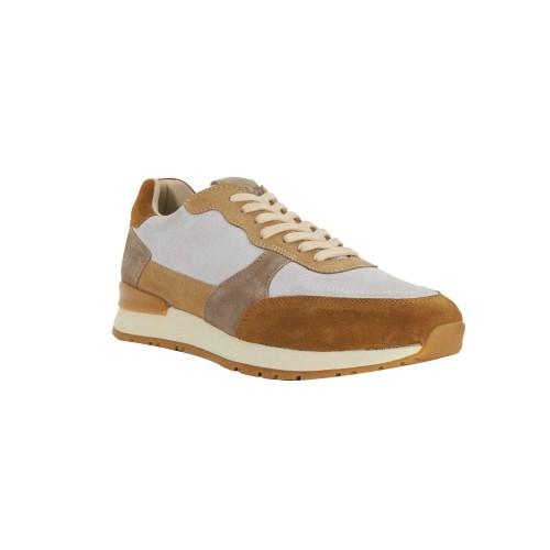 Dune London Mens Treaty Textured Lace Up Trainers