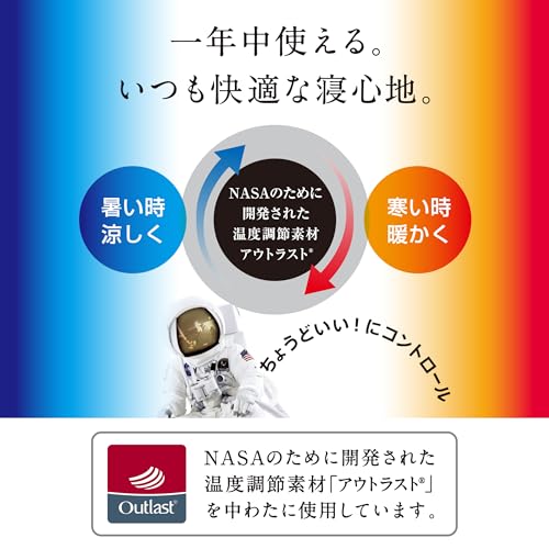 Nishikawa Seven Days Double Mattress Pad, Washable, Suitable for All Seasons, Easy to Dry with a Hanger, Stays in Place, Elastic Corners, Beige, CM250