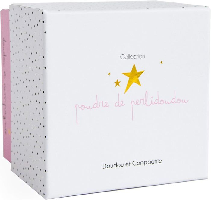 Doudou - Doudou Et Compagnie - Lapin Rose Fleurs - 10 Cm Pantin - Poudre De Perlidoudou