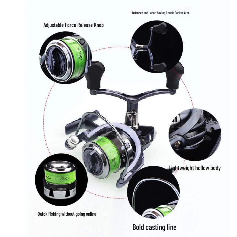 Full Metal Fishing Reel - Spinning Reel with Line Cup for Sea Rod