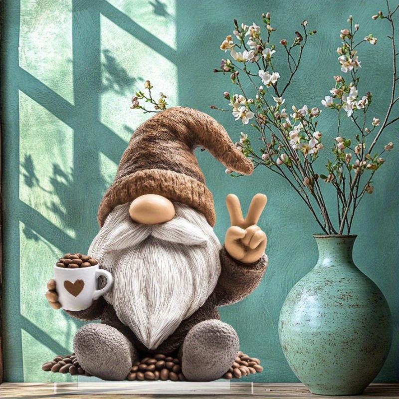 Christmas Halloween Easter Gnome Ornament  2D Xmas Adorable Decor for Home Office Cute Christmas Gift for Kid and Adult Decor