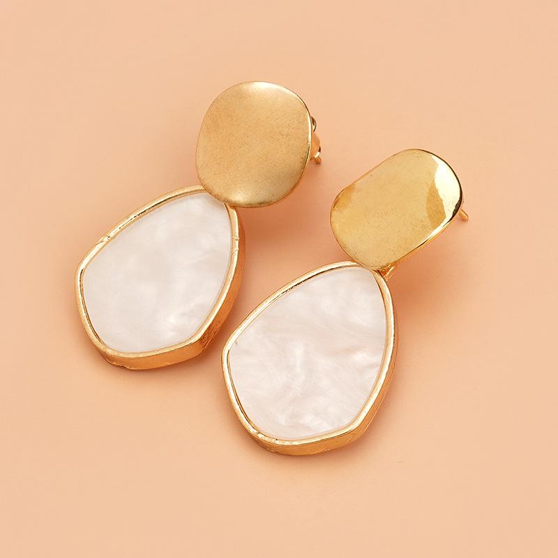Fashion Creative Gold Color Water Drop Earrings for Women Simple Party Wedding Jewelry