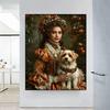 Diamond Painting New Collection Woman and Dogs Diy Full Rhinestone Embroidery Girl Pet Animal Flowers Mosaic Cross Stitch Kits Wall Decor