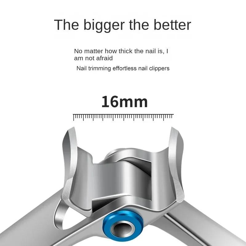 1 Stück Nagelknipser Edelstahl Zwei Größen verfügbar Maniküre Fingernagelknipser Dicke Harte Zehennagelschere Werkzeuge