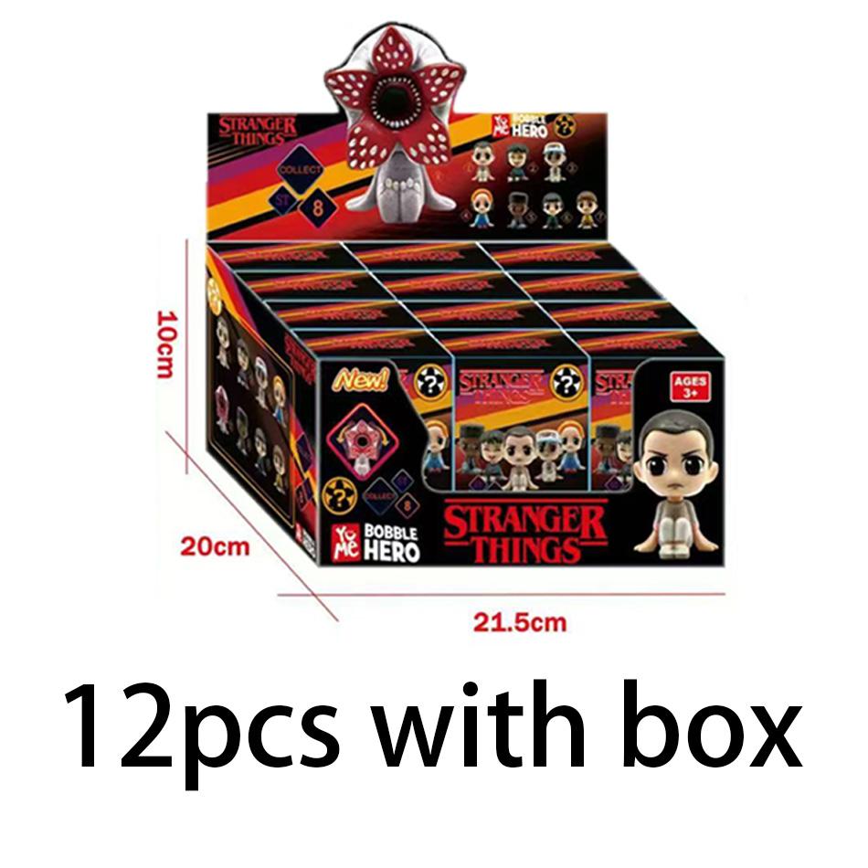 New 8 styles Stranger Keychain Eleven Dustin Barb steve Demogorgon Action  Figures Toys THINGS with box
