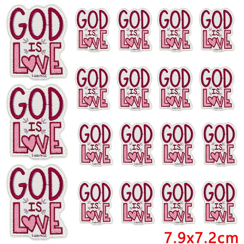 10pcs Wholesale Pink Series Cartoon Letter Slogan Patch Embroidered Patches For Clothes Jackets Hats Diy Iron On Patches Decor 