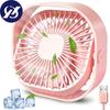 Ventilator de birou USB Mini ventilator de răcire de birou cu 3 viteze reglabile, ventilatoare puternice, silențioase, USB