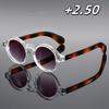 New HD Round Frame Reading Sunglasses Fashionable Retro Neutral High Quality Simple Versatile Presbyopia Eyewear