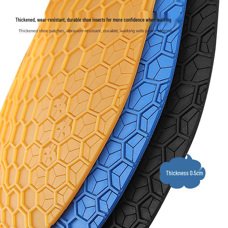 Non-Slip Honeycomb Rubber Shoe Repair Pads - Anti-Wear Silent Sole Patches for Sports & Board Shoes