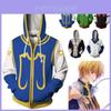 Jaqueta com Zíper Quente e Aconchegante Hunter Hunter Hisoka Killua Fantasia Cosplay Moletom