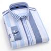 Men's Spring and Autumn Long Sleeved Casual Fashion Striped Shirt