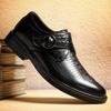 Fashion Genuine Leather Men Dress Shoes Crocodile Pattern Oxfords Brogue Shoes Lace Up Mens Casual Shoes Luxury Brand Business Footwear