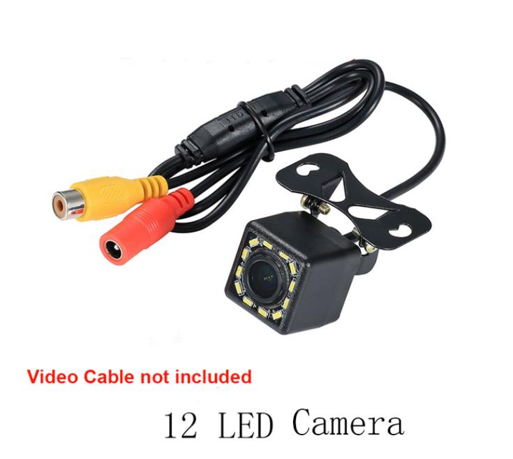 

12v универсальная 12 светодиодная камера заднего вида ночного видения со звездным светом, ночное видение, навигационный экран, изображение заднего вида, задняя камера