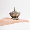 Lotus Flower Incense Burner Buddhi Buddha Holder Brass Mini Censer Incense Metal Craft Home