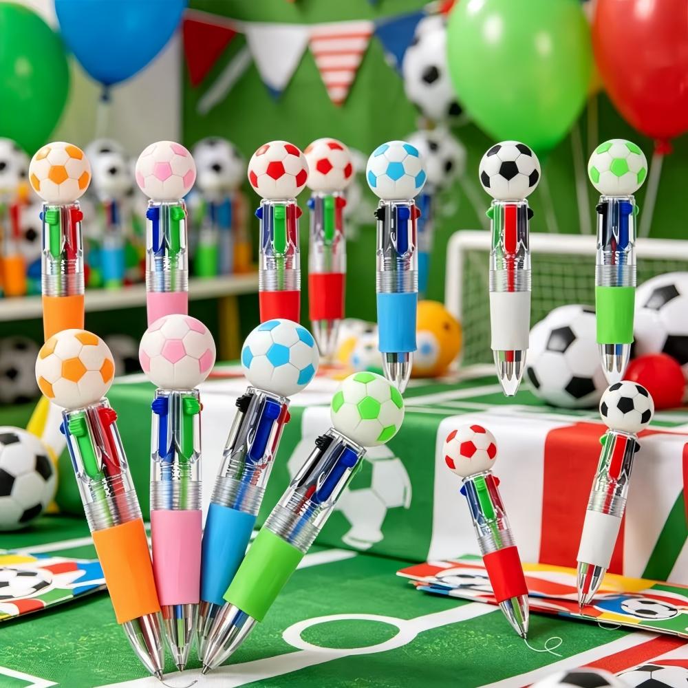 5-50Pcs Creative Four-color Football Theme Pen for Football Party Carnival Celebration Birthday Back To School Father's Day Gift