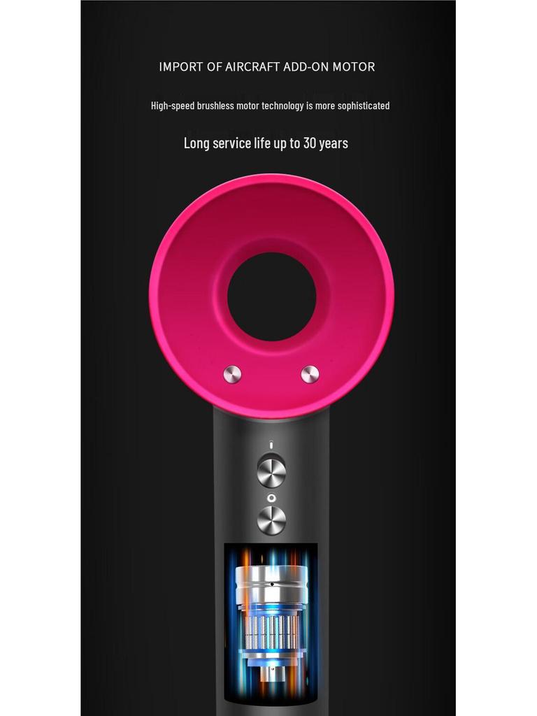 High-Power Professional Hair Dryer: Constant Temperature, Silent Design for Hair Care in Hotels and Supermarkets.