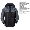 Winter Outdoor Coat Stand Collar Neck Protection Hooded Long Sleeve Thick Padded Cold-proof Zipper Closure Windproof Plus Size Men Winter Jacket