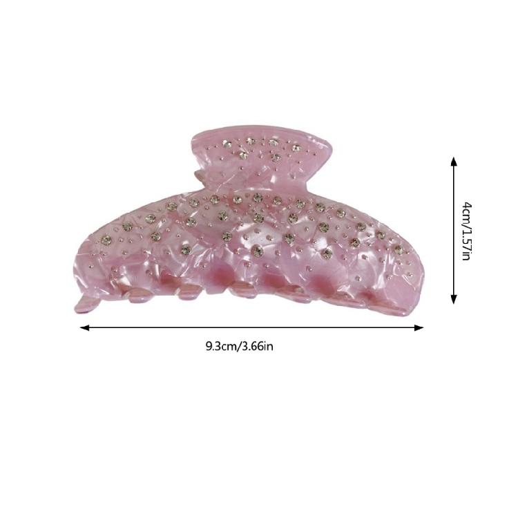 Fashionable Acetate Hair Clip With Rhinestones Perfect For Women Enhancing Their Look Prom Event Or Casual Outings