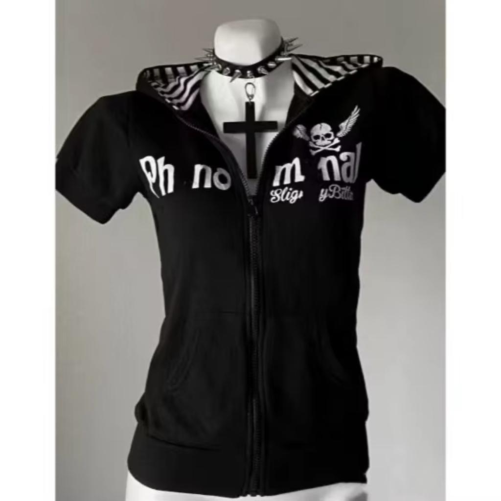 Camisetas de verano de dos piezas con cuello halter y vendaje estilo vintage, camisetas Y2k estéticas ajustadas, camisetas sexis informales con estampado grunge para mujer